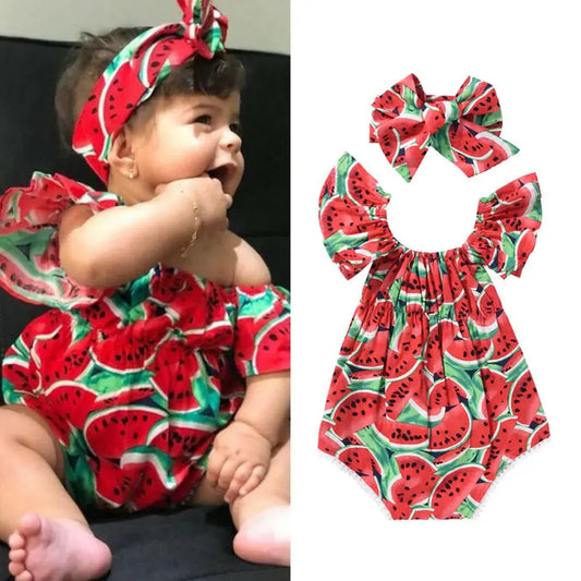 Conjunto de body estampado de sandia