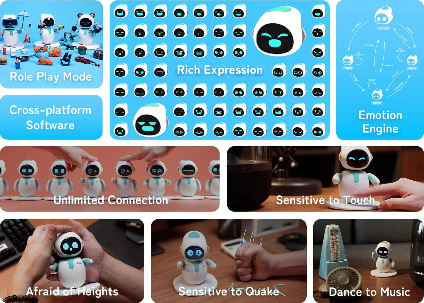 Pack  X2 Eilik Robot