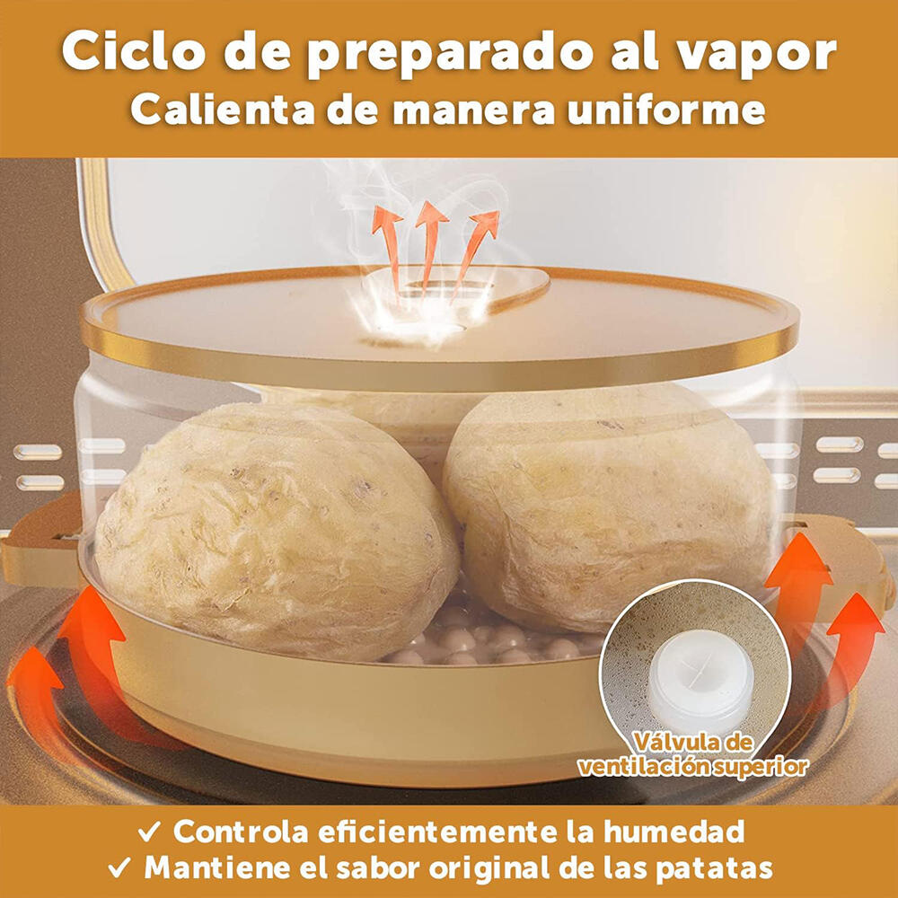 Vaporera Microondas Patatas Deliciosas